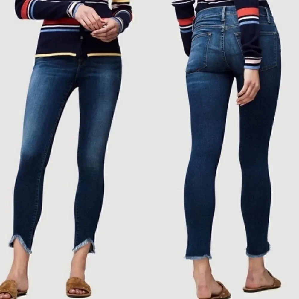 Frame Le High Skinny Triangle Hem Jeans Size 29